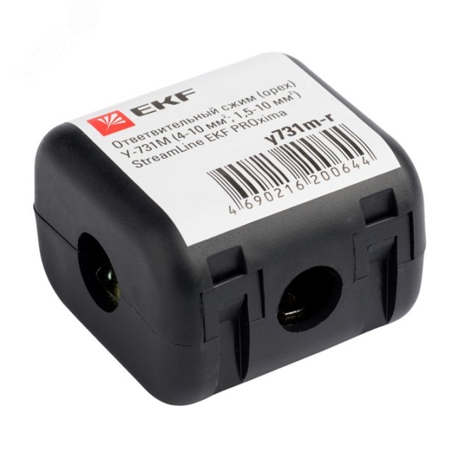 Сжим ответвительный (орех) У-731М (4-10 мм2, 1,5-10 мм2) розничный стикер StreamLine