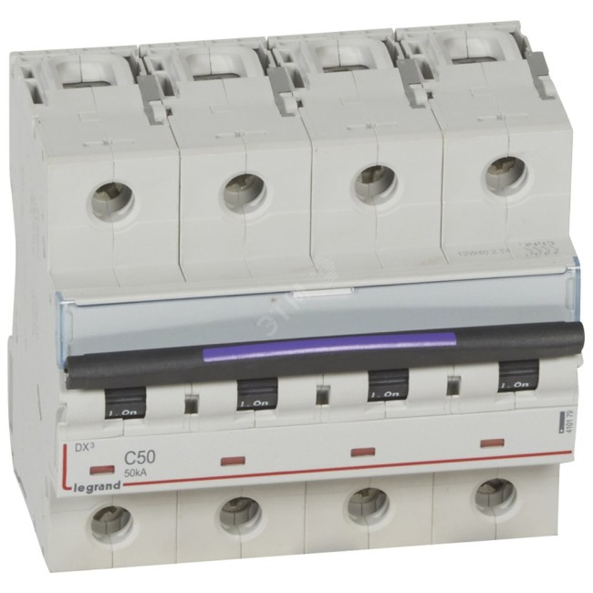 Выключатель автоматический DX3 50кА 50А 4П C