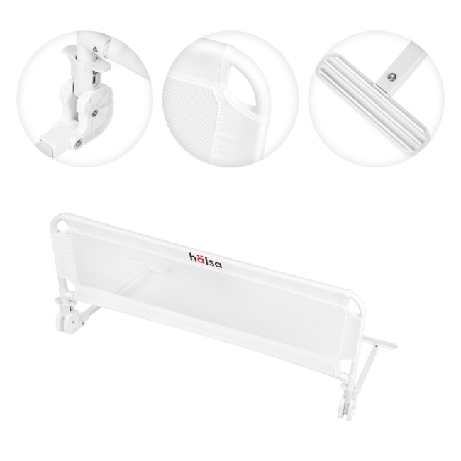 Бортик защитный для кровати, белый HALSA