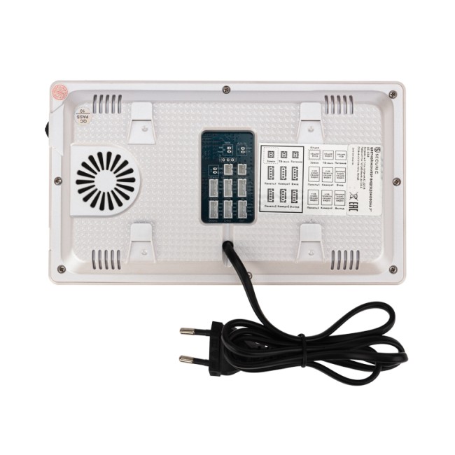 Цветной монитор видеодомофона 7" формата AHD(1080P), с детектором движения, функцией фото- и  видеозаписи. Цвет белый  (модель AC-434)