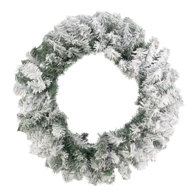 Заснеженный еловый венок NEON-NIGHT Ø 60 см, ПВХ Заснеженный еловый венок NEON-NIGHT Ø 60 см, ПВХ