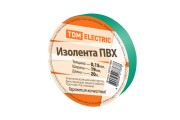 Изолента ПВХ 0,15х19мм Зеленая 20м TDM Изолента ПВХ 0,15х19мм Зеленая 20м TDM