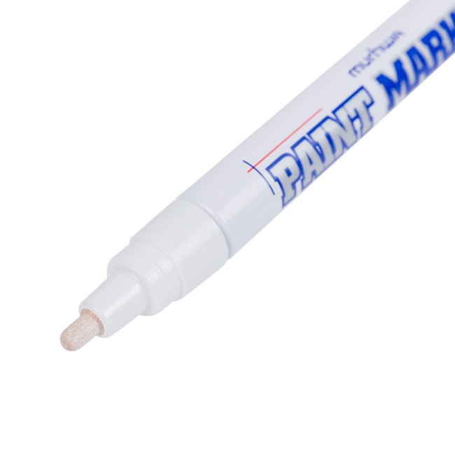 Маркер-краска 4мм, нитрооснова, белый MunHwa Маркер-краска 4мм, нитрооснова, белый MunHwa