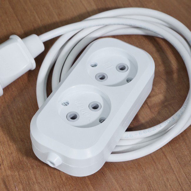 Колодка 2 гнезда без заземления REXANT