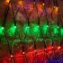 Гирлянда Сеть 2х2х1.5м, свечение с динамикой, черный ПВХ, 136 LED, 230 В, цвет: Мультиколор (контроллер в комлекте)