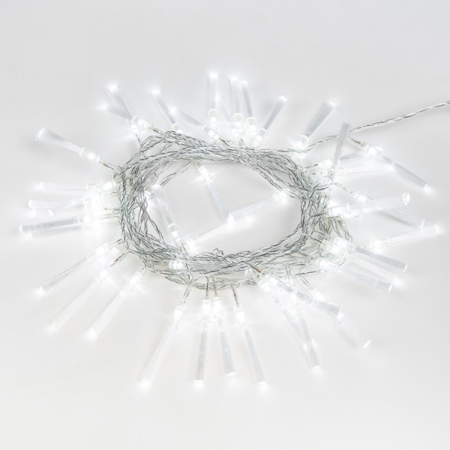 Гирлянда светодиодная Кисточки 48 LED БЕЛЫЕ 5 метров Гирлянда светодиодная Кисточки 48 LED БЕЛЫЕ 5 метров