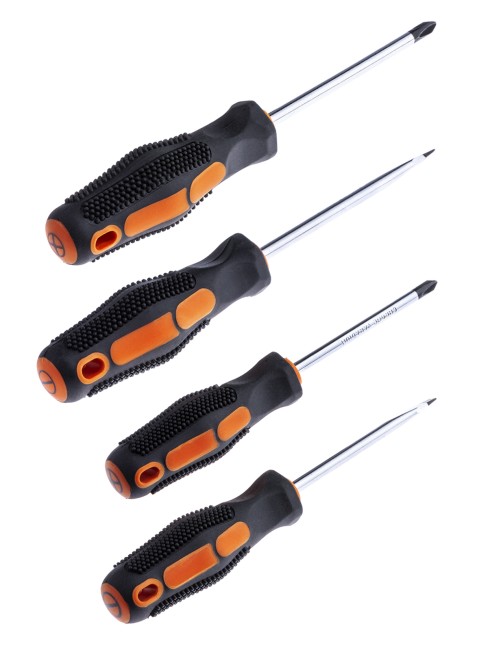 Набор отверток 4 шт.: SL5х75, SL6х100, PH1х75, PH2х100 (блистер), CR-V "Алмаз" TDM Набор отверток 4 шт.: SL5х75, SL6х100, PH1х75, PH2х100 (блистер), CR-V "Алмаз" TDM