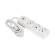 Удлинитель PREMIUM 3 гнезда, 1,5м, 3х1,5мм², с/з, 2 USB, белый REXANT Удлинитель PREMIUM 3 гнезда, 1,5м, 3х1,5мм², с/з, 2 USB, белый REXANT