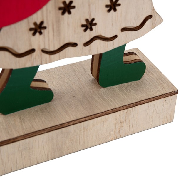 Деревянная фигурка с подсветкой Дед Мороз 18 см NEON-NIGHT Деревянная фигурка с подсветкой Дед Мороз 18 см NEON-NIGHT