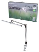 Светильник светодиодный струбцина СН-60, 2 колена, сенс-димм, 220 В, 14Вт, 5000 К, сереб-черн, TDM Светильник светодиодный струбцина СН-60, 2 колена, сенс-димм, 220 В, 14Вт, 5000 К, сереб-черн, TDM