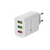 Сетевое зарядное устройство для iPhone/iPad REXANT 3 x USB, 5V, 3 А + 1 А + 1 А, белое