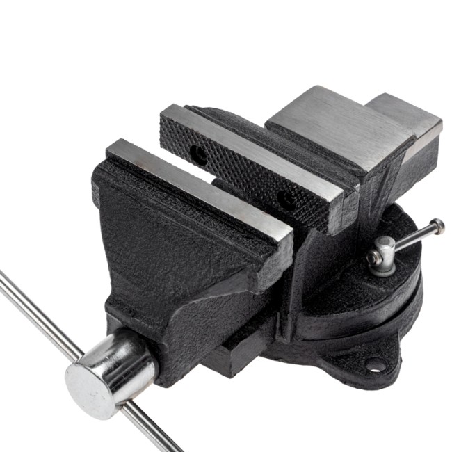 Тиски слесарные 100мм, поворотные, с наковальней KRANZ Тиски слесарные 100мм, поворотные, с наковальней KRANZ