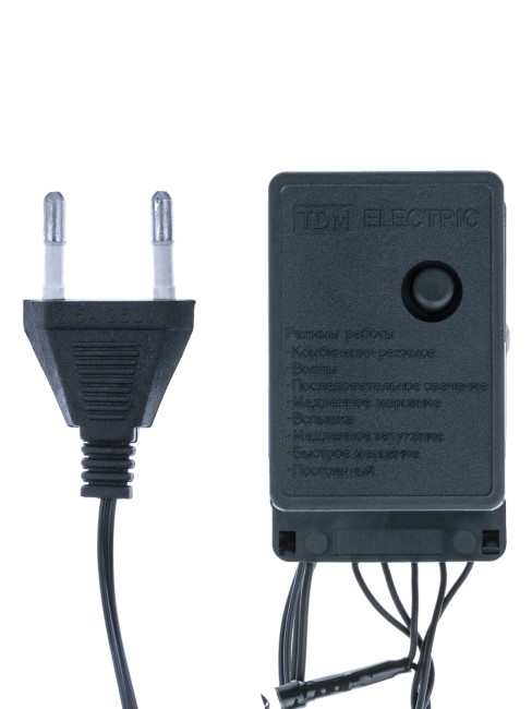 Гирлянда светодиодная СГ50MЗ5, многоцвет., зеленый шнур, 5м, 8 режимов, 250 В, TDM Гирлянда светодиодная СГ50MЗ5, многоцвет., зеленый шнур, 5м, 8 режимов, 250 В, TDM