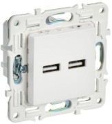 Розетка USB A+A 3.1А SKANDY SK-R15W арктич. бел. IEK SK-U21-D31-K01 Розетка USB A+A 3.1А SKANDY SK-R15W арктич. бел. IEK SK-U21-D31-K01