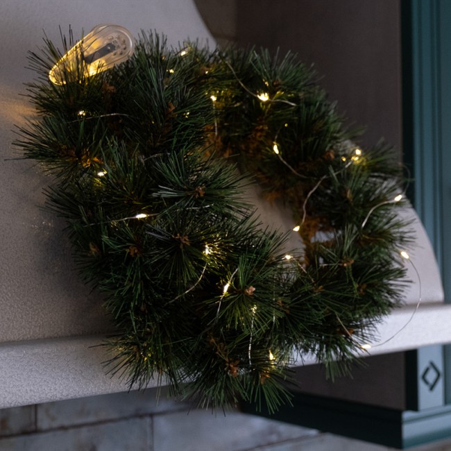 Еловый венок NEON-NIGHT Ø 30 см, леска Еловый венок NEON-NIGHT Ø 30 см, леска