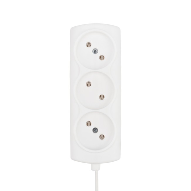 Удлинитель PROconnect STANDARD 3 гнезда, 1.5 м, 2х0.75 мм², б/з, белый