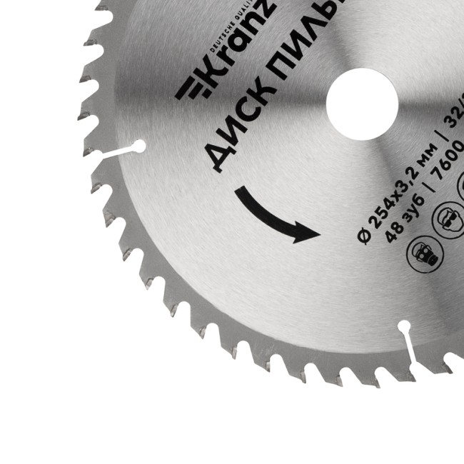 Диск пильный 254 мм х 48 зуб х 32/30 мм KRANZ Диск пильный 254 мм х 48 зуб х 32/30 мм KRANZ