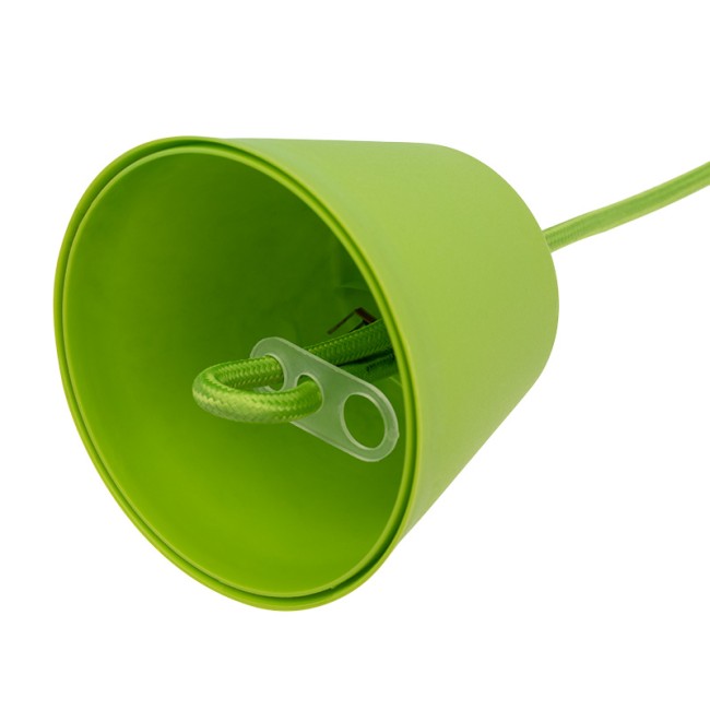 Патрон E27 силиконовый со шнуром 1 м зеленый REXANT Патрон E27 силиконовый со шнуром 1 м зеленый REXANT