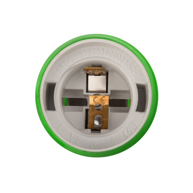 Патрон E27 силиконовый со шнуром 1 м зеленый REXANT Патрон E27 силиконовый со шнуром 1 м зеленый REXANT