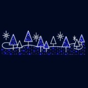 Декоративная перетяжка Зимний лес 600х185 см (цвет на выбор) Декоративная перетяжка Зимний лес 600х185 см (цвет на выбор)