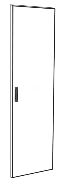 Дверь металлическая ITK для шкафа LINEA N 42U 600 мм черная