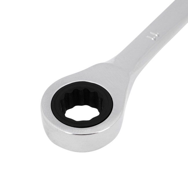 Ключ комбинированный трещоточный 11мм, CrV, зеркальный хром REXANT  Ключ комбинированный трещоточный 11мм, CrV, зеркальный хром REXANT