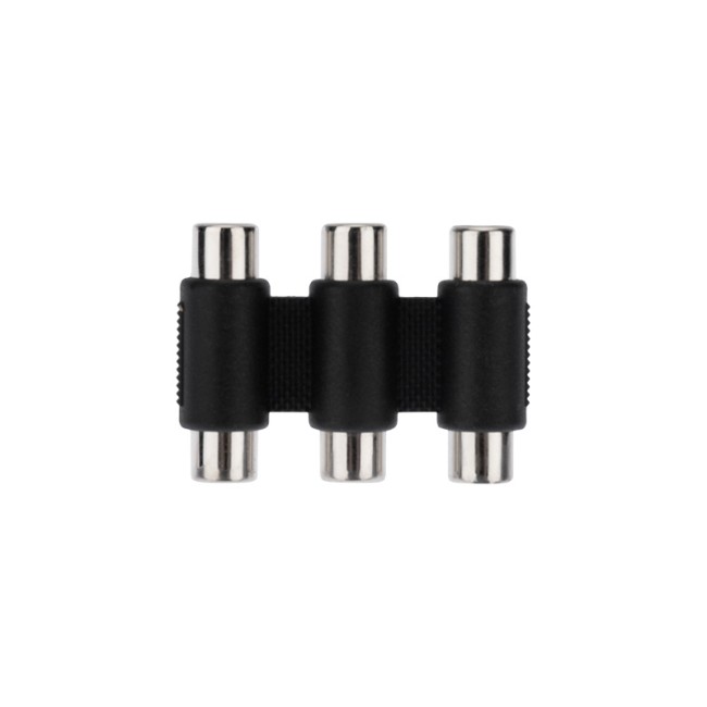 Переходник 3 гнезда RCA - 3 гнезда RCA REXANT