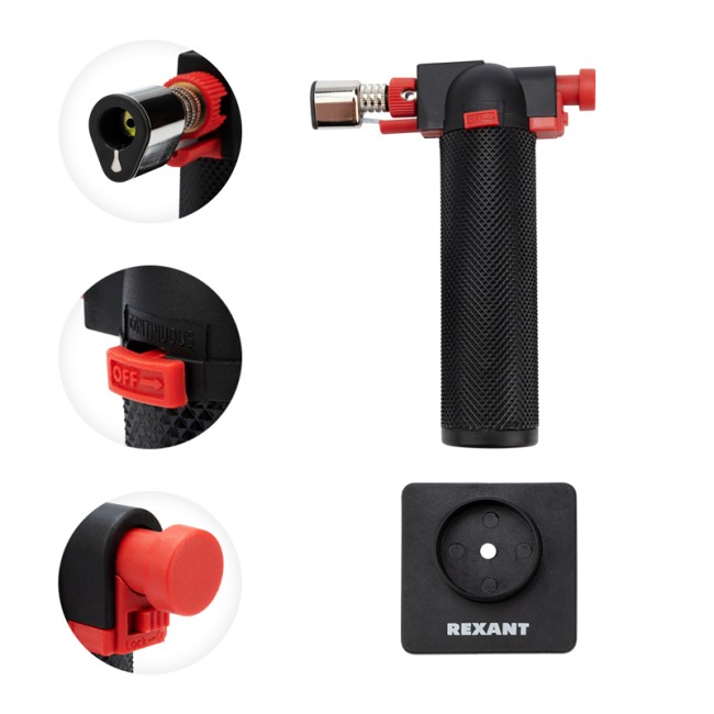 Газовая горелка настольная GT-29, 2 режима REXANT Газовая горелка настольная GT-29, 2 режима REXANT