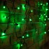Гирлянда светодиодная Бахрома (Айсикл), 2,4х0,6м, 88 LED ЗЕЛЕНЫЙ, черный ПВХ, IP65, постоянное свечение, 230В NEON-NIGHT (шнур питания в комплекте)