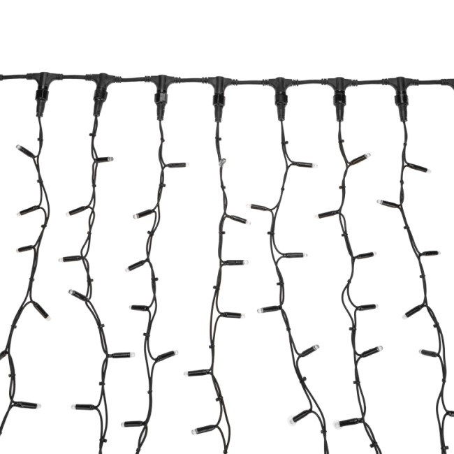 Гирлянда Светодиодный Дождь 2х1,5м, постоянное свечение, черный провод КАУЧУК, 230 В, диоды БЕЛЫЕ (шнур питания в комплекте) Гирлянда Светодиодный Дождь 2х1,5м, постоянное свечение, черный провод КАУЧУК, 230 В, диоды БЕЛЫЕ (шнур питания в комплекте)