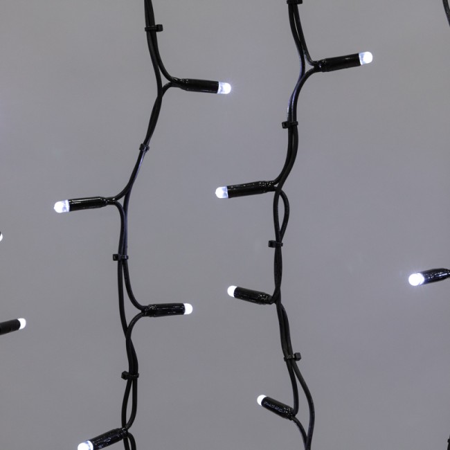 Гирлянда Светодиодный Дождь 2х1,5м, постоянное свечение, черный провод КАУЧУК, 230 В, диоды БЕЛЫЕ (шнур питания в комплекте) Гирлянда Светодиодный Дождь 2х1,5м, постоянное свечение, черный провод КАУЧУК, 230 В, диоды БЕЛЫЕ (шнур питания в комплекте)