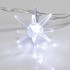 Гирлянда светодиодная Снежинки 20 LED БЕЛЫЕ 2,8 метра