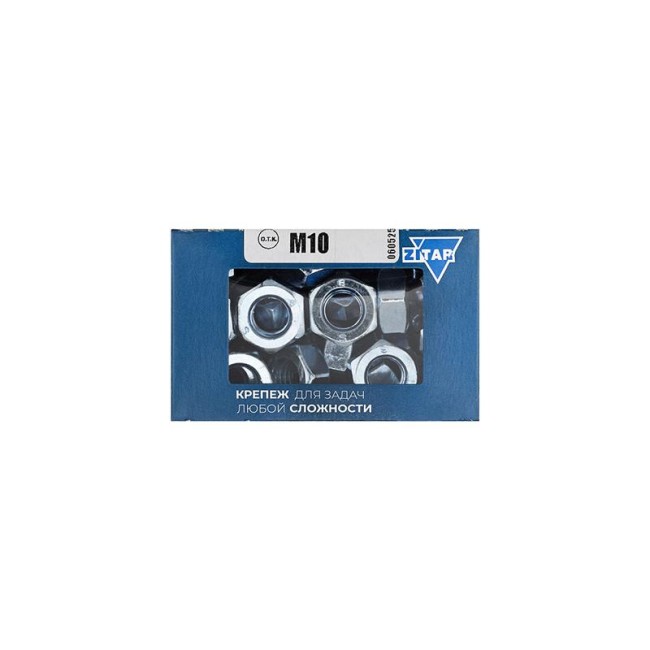 Гайка шестигранная М10 DIN 934 оцинк. (уп.50шт) Tech-Krep/Zitar 105249 Гайка шестигранная М10 DIN 934 оцинк. (уп.50шт) Tech-Krep/Zitar 105249