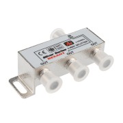 Делитель ТВх3 под F-разъем, 5-1000МГц, Silver (4 F-разъема в комплекте) REXANT