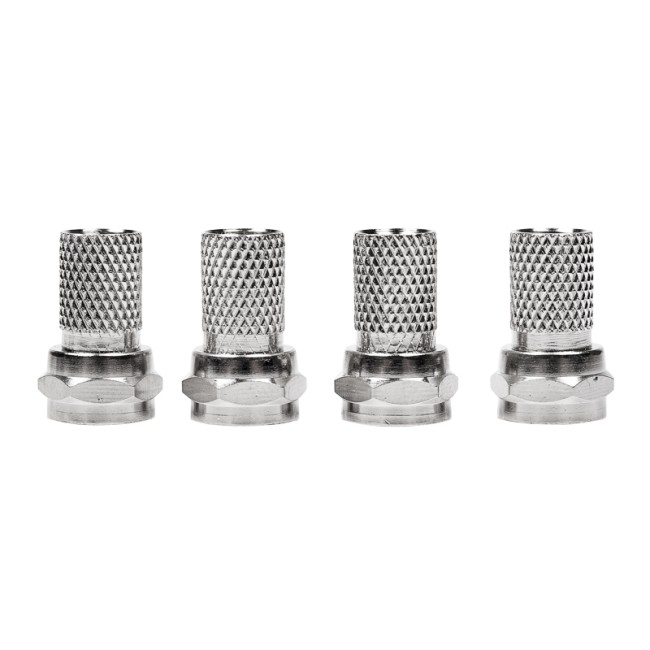 Делитель ТВх3 под F-разъем, 5-1000МГц, Silver (4 F-разъема в комплекте) REXANT