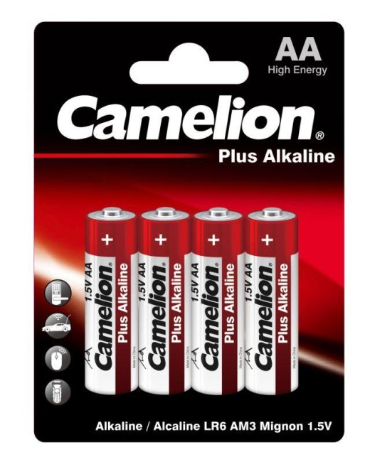 Элемент питания алкалиновый AA/LR6 1.5В Plus Alkaline LR6-BP4 (блист.4шт) Camelion 7370 Элемент питания алкалиновый AA/LR6 1.5В Plus Alkaline LR6-BP4 (блист.4шт) Camelion 7370