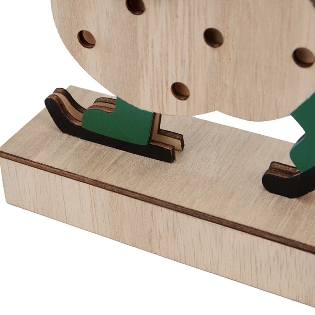 Деревянная фигурка с подсветкой Снеговик 18 см NEON-NIGHT Деревянная фигурка с подсветкой Снеговик 18 см NEON-NIGHT