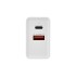 Сетевое зарядное устройство для iPhone/iPad REXANT Type-C + USB 3.0 с Quick charge, белое
