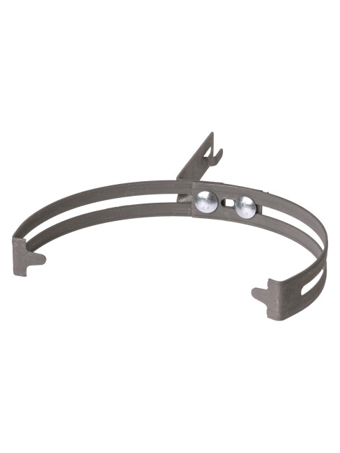 Держатель регулируемый Ø130-240 мм на круглый конек, для прута Ø6-10 мм, стал. крюк, термодиф. TDM