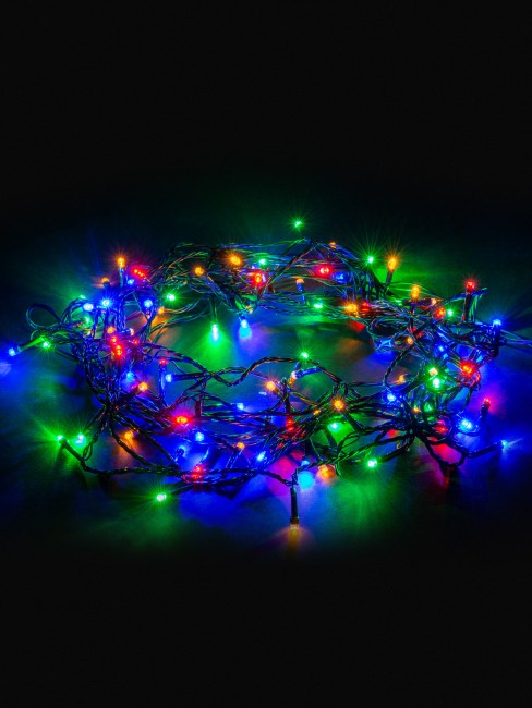 Гирлянда светодиодная СГ100MЗ10, многоцвет., зеленый шнур, 10м, 8 режимов, 250 В, TDM Гирлянда светодиодная СГ100MЗ10, многоцвет., зеленый шнур, 10м, 8 режимов, 250 В, TDM