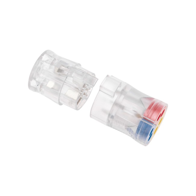 Экспресс-клемма СМК 2273-2x3R проходная разъемная 3 полюса 3х2-проводная 0,5-2,5мм² (50 шт/уп) REXANT Экспресс-клемма СМК 2273-2x3R проходная разъемная 3 полюса 3х2-проводная 0,5-2,5мм² (50 шт/уп) REXANT