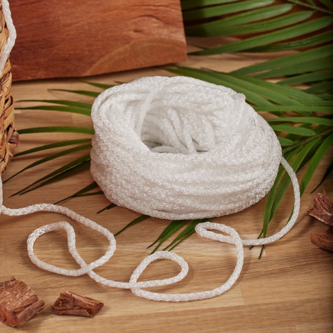 Шнур 4 мм 20 м белый REXANT