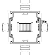 Коробка клеммная взрывозащищенная из GRP. 1Ex e IIC T5 Gb.Ex tb IIIB T95C Db IP66. Клеммы 2,5мм2-12шт. А-B-C-D: ввод D15-24мм под бронированный кабель, Ni-4шт. Коробка клеммная взрывозащищенная из GRP. 1Ex e IIC T5 Gb.Ex tb IIIB T95C Db IP66. Клеммы 2,5мм2-12шт. А-B-C-D: ввод D15-24мм под бронированный кабель, Ni-4шт.