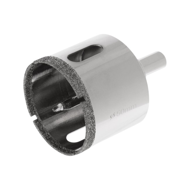 Коронка алмазная 50мм по керамограниту с центровочным сверлом KRANZ Коронка алмазная 50мм по керамограниту с центровочным сверлом KRANZ