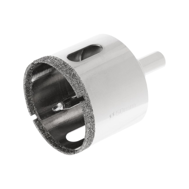 Коронка алмазная 50мм по керамограниту с центровочным сверлом KRANZ Коронка алмазная 50мм по керамограниту с центровочным сверлом KRANZ