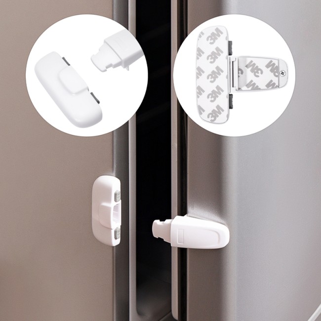 Замок-блокиратор для холодильника, белый (1 шт/уп) HALSA