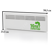 Конвектор 250W механический термостат IP21 235мм вилка Конвектор 250W механический термостат IP21 235мм вилка
