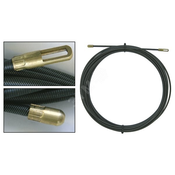 Спираль стальная для протяжки кабеля 10 м, диам. 4 мм Спираль стальная для протяжки кабеля 10 м, диам. 4 мм