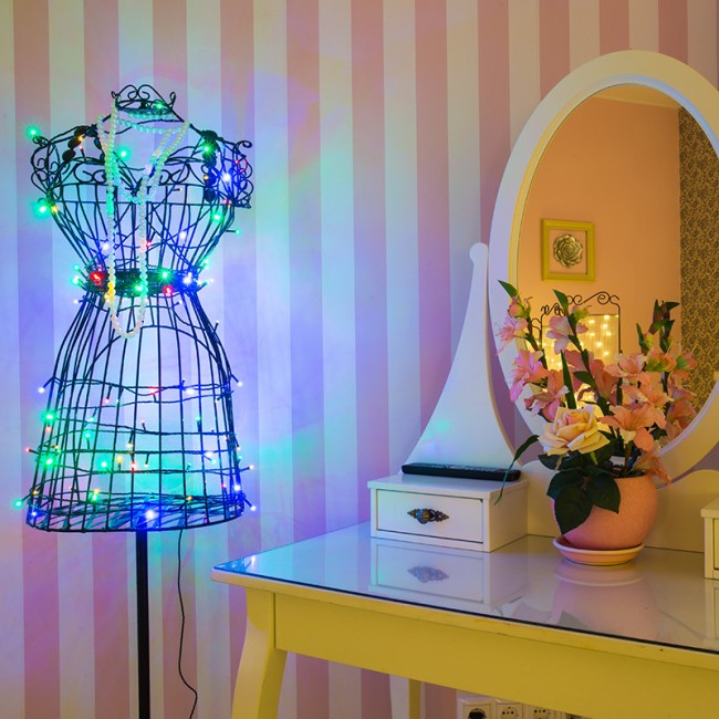 Гирлянда светодиодная универсальная 120 LED МУЛЬТИКОЛОР 12 метров с контроллером Гирлянда светодиодная универсальная 120 LED МУЛЬТИКОЛОР 12 метров с контроллером