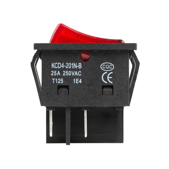 Выключатель клавишный 250V 25А (4с) ON-OFF красный с подсветкой (RWB-502) REXANT Выключатель клавишный 250V 25А (4с) ON-OFF красный с подсветкой (RWB-502) REXANT